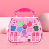 New DIY Washable Princess Girls Fashion Gift Eyeshadow Lipsticks Pretend Play Beauty Makeup Toys Kit Set with Cosmetic Bag